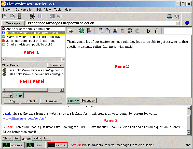 LiveServiceDesk Screenshot